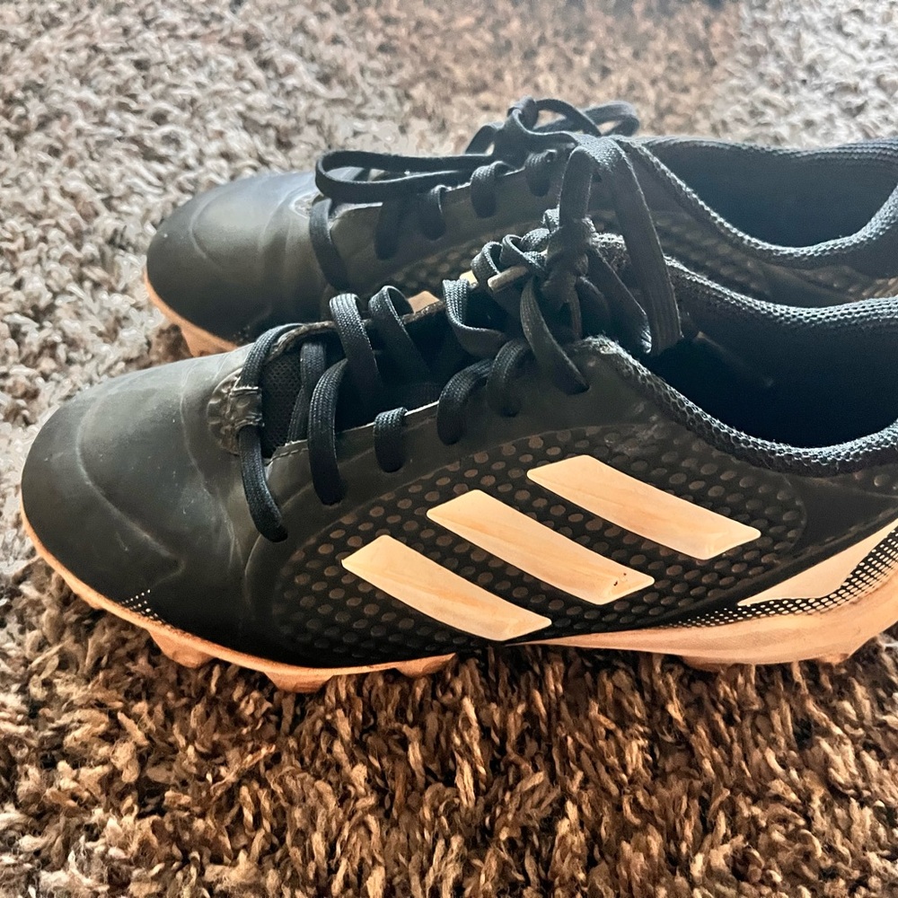 Adidas Black and White Athletic Cleats